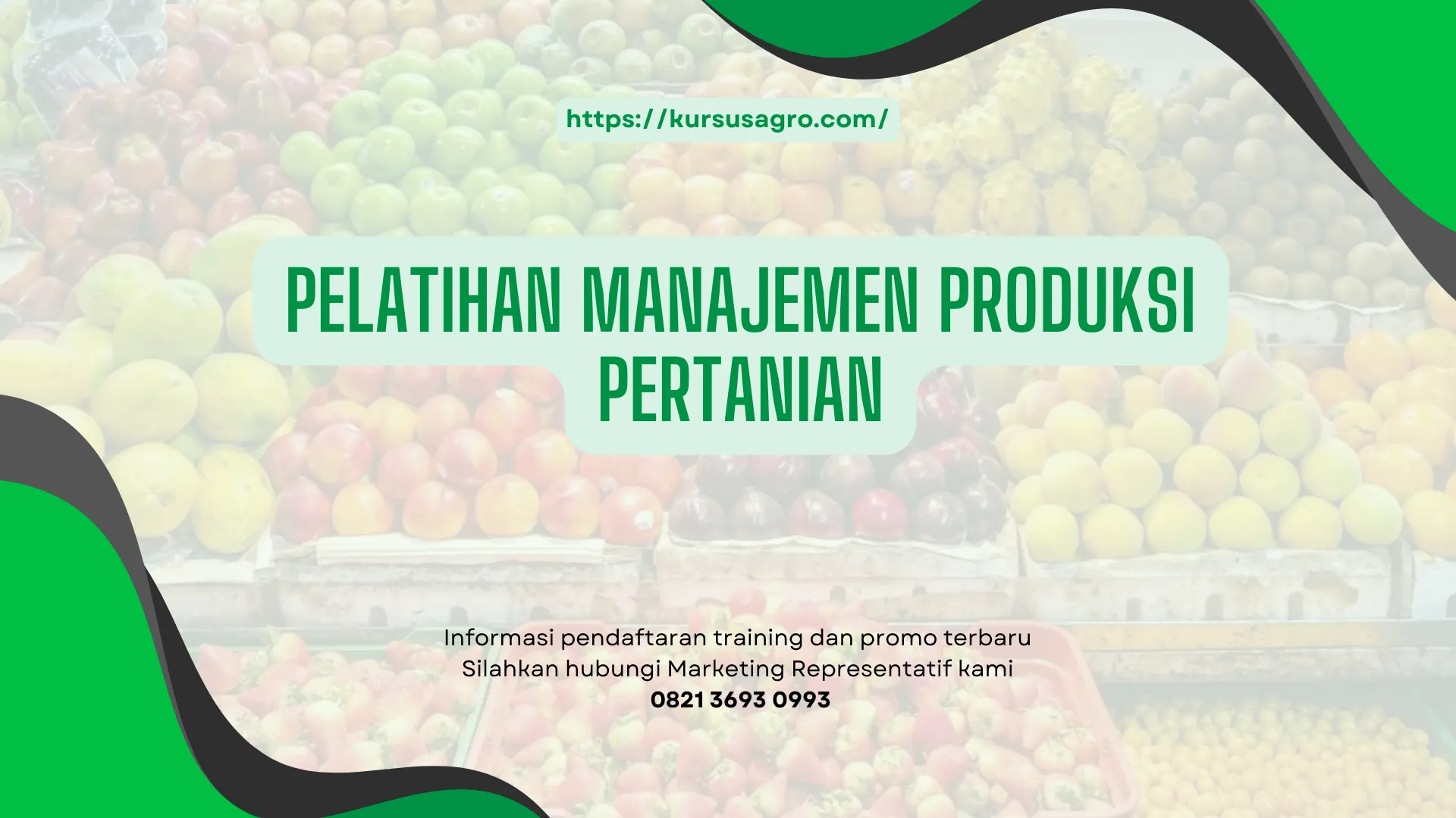 PELATIHAN PELATIHAN MANAJEMEN PRODUKSI PERTANIAN JAKARTA