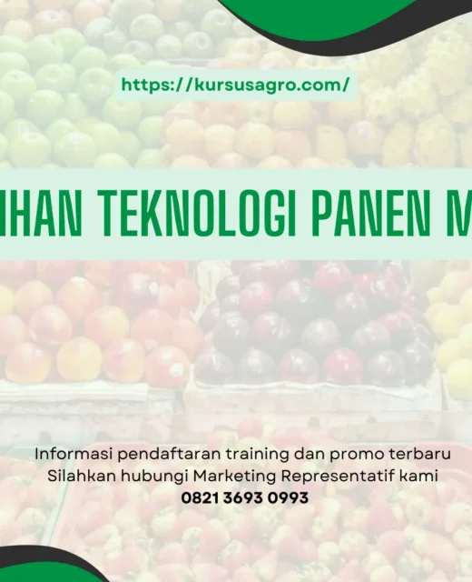 PELATIHAN PELATIHAN TEKNOLOGI PANEN MODERN JAKARTA
