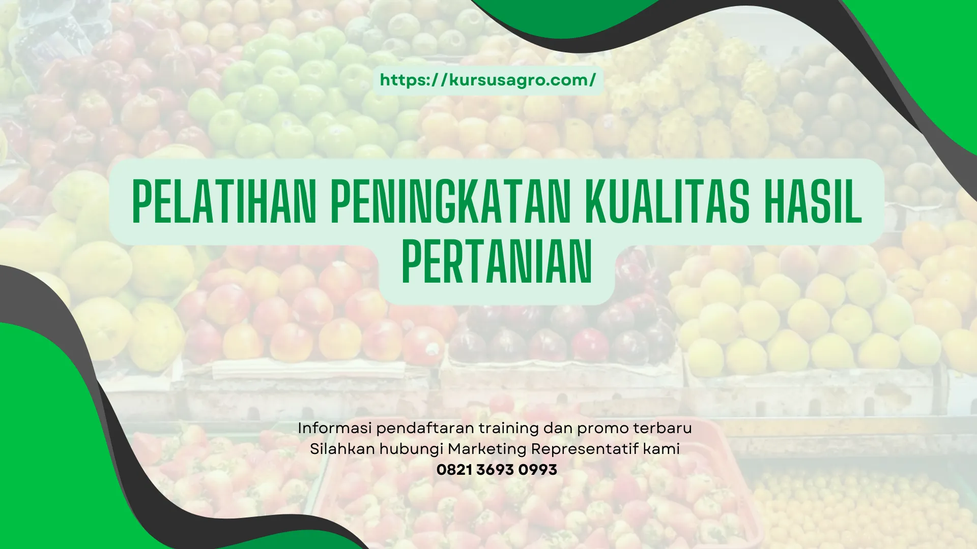 PELATIHAN PELATIHAN PENINGKATAN KUALITAS HASIL PERTANIAN JAKARTA